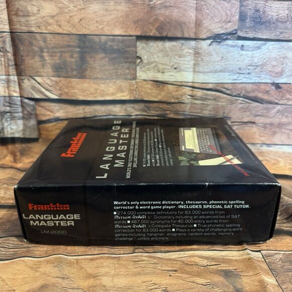 1987 Franklin Computer Language Master Dictionary Thesaurus LM2000 B Vintage - Picture 6 of 15